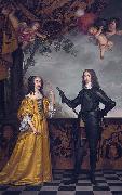 Gerard van Honthorst Willem II (1626-50), prince of Orange, and his wife Maria Stuart oil on canvas